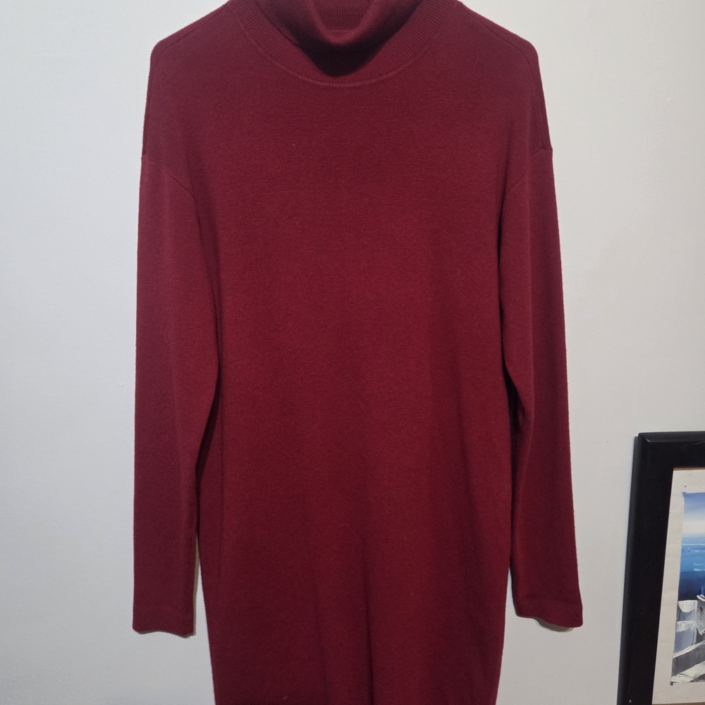 Michael Kors Sweater Dress NWOT Long Sleeve Mock Turtleneck Red XS